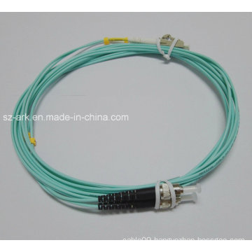 Fiber Patch Cord for LC-St Duplex Om3 Aqua Cable (6m)